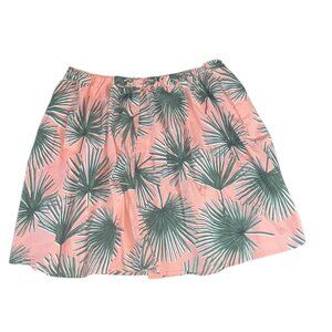 A New Day Women’s Plus Size 2XL Pink Palm Print Pocketed Casual Skirt USED